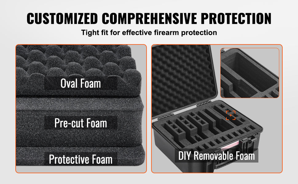 RangeBox™ Hard Pistol Case with Pre-cut Foam Lining