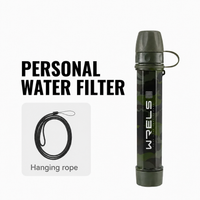 Thumbnail for AquaTrek™ Carbon Fiber Water Filter Straw - Portable Survival Purifier Set