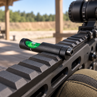 Thumbnail for TacSight anti-cant rail level mounted on a stationary rifle at an outdoor range