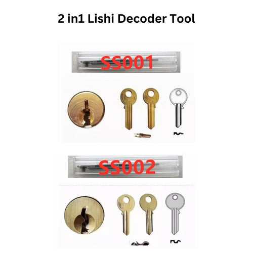 2 in1 Lishi Decoder Tool - Military Overstock