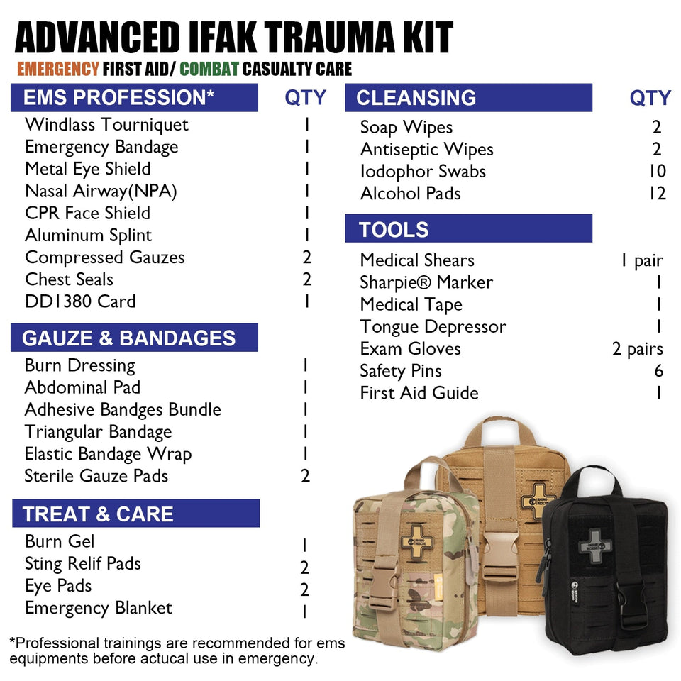 Advanced IFAK Trauma Kit - Military Overstock