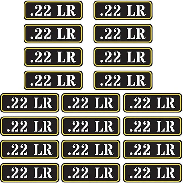 Ammo Label Stickers 5.56 7.62x39 300BLK .45ACP 9MM .223REM .380 - Military Overstock