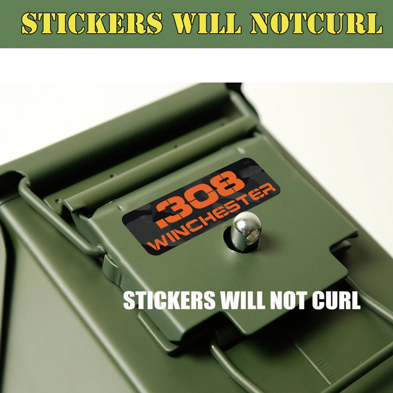 Ammo Label Stickers 5.56 7.62x39 300BLK .45ACP 9MM .223REM .380 - Military Overstock