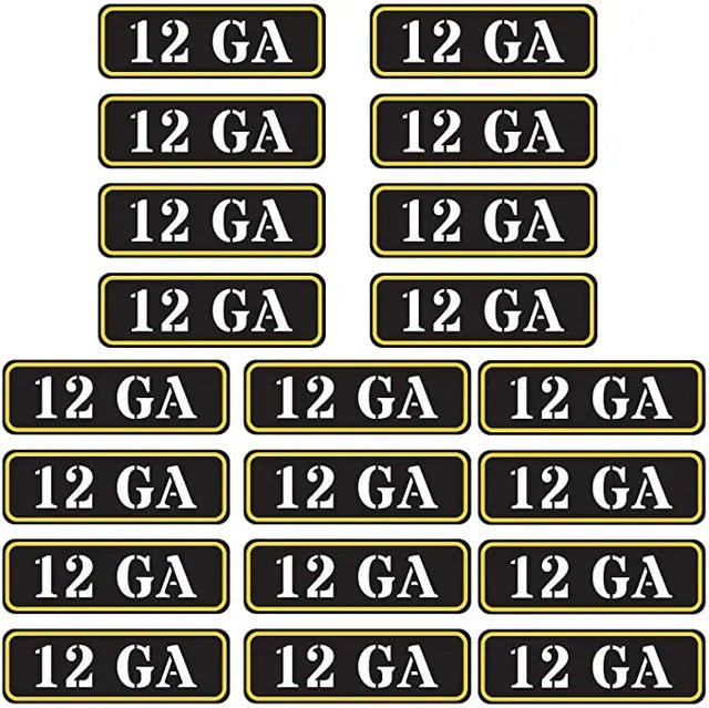 Ammo Label Stickers 5.56 7.62x39 300BLK .45ACP 9MM .223REM .380 - Military Overstock
