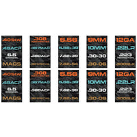 Thumbnail for Ammo Label Stickers 5.56 7.62x39 300BLK .45ACP 9MM .223REM .380 - Military Overstock