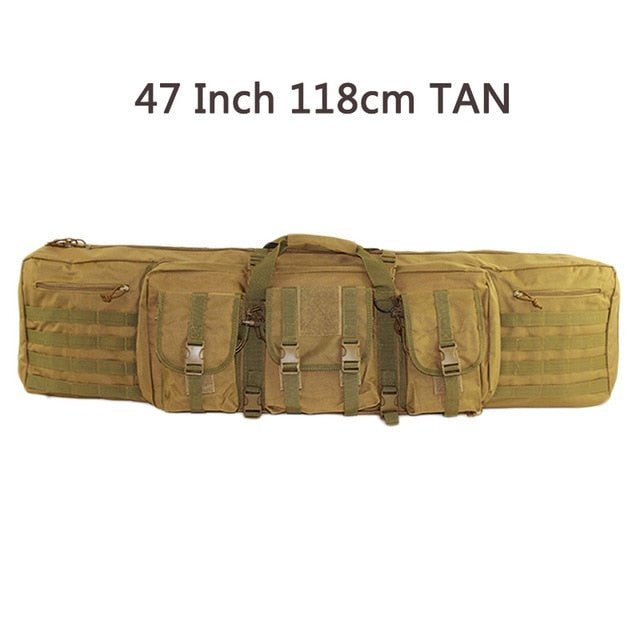 Double Rifle Soft Range Case - 3 Pouch With Molle & Padding - Military Overstock