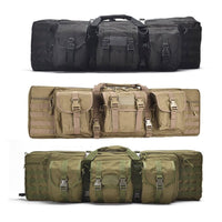 Thumbnail for Double Rifle Soft Range Case - 3 Pouch With Molle & Padding - Military Overstock