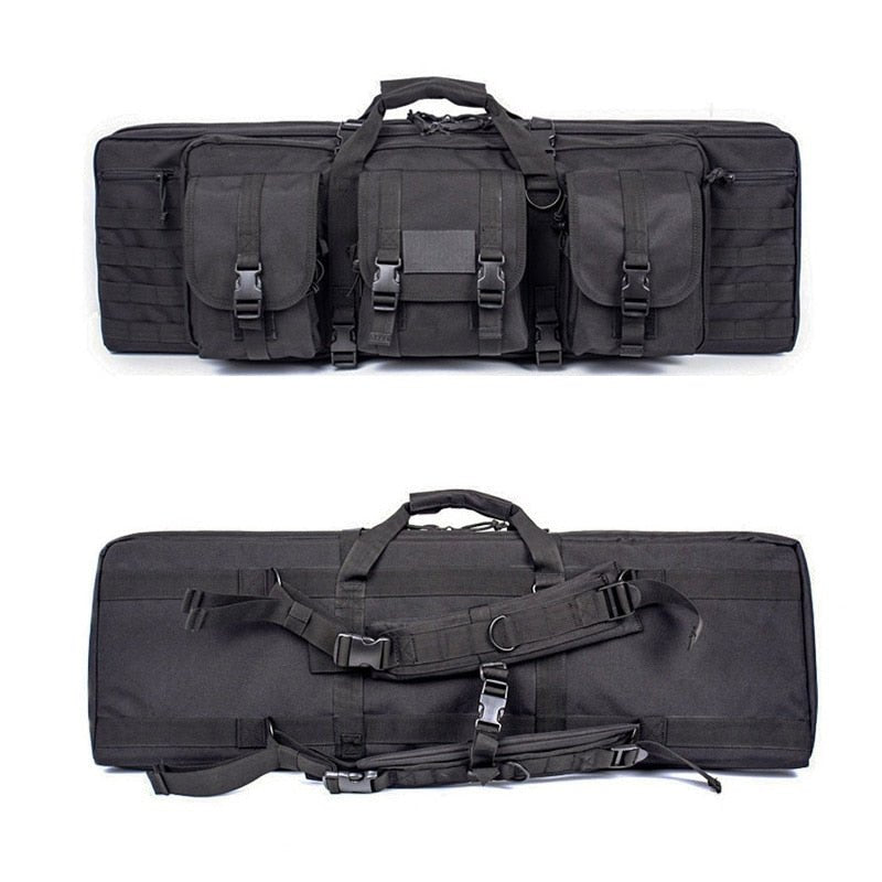 Double Rifle Soft Range Case - 3 Pouch With Molle & Padding - Military Overstock