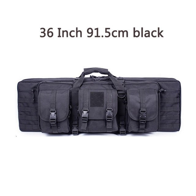 Double Rifle Soft Range Case - 3 Pouch With Molle & Padding - Military Overstock