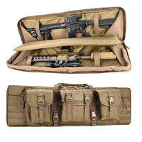 Thumbnail for Double Rifle Soft Range Case - 3 Pouch With Molle & Padding - Military Overstock