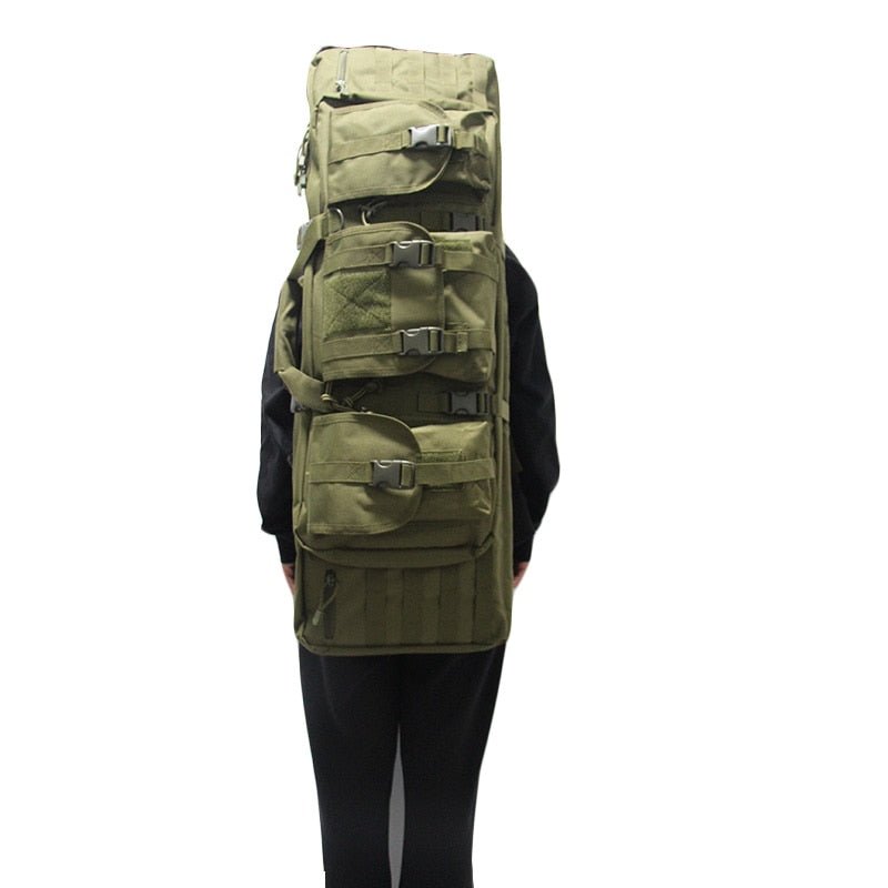 Double Rifle Soft Range Case - 3 Pouch With Molle & Padding - Military Overstock