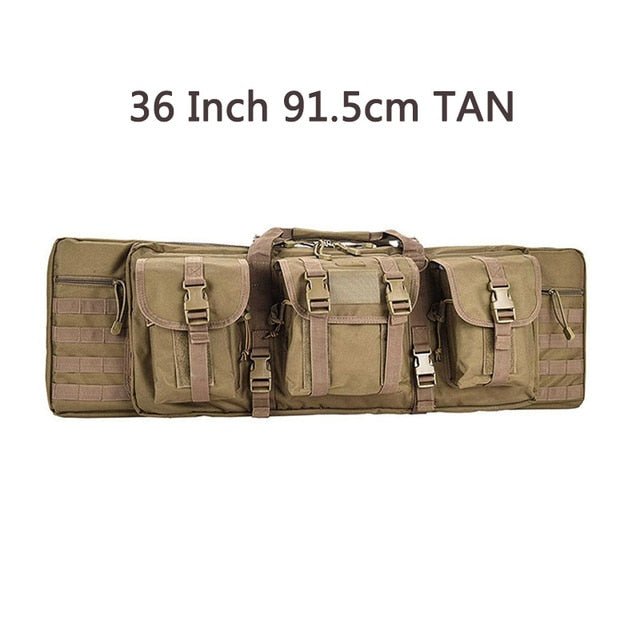 Double Rifle Soft Range Case - 3 Pouch With Molle & Padding - Military Overstock