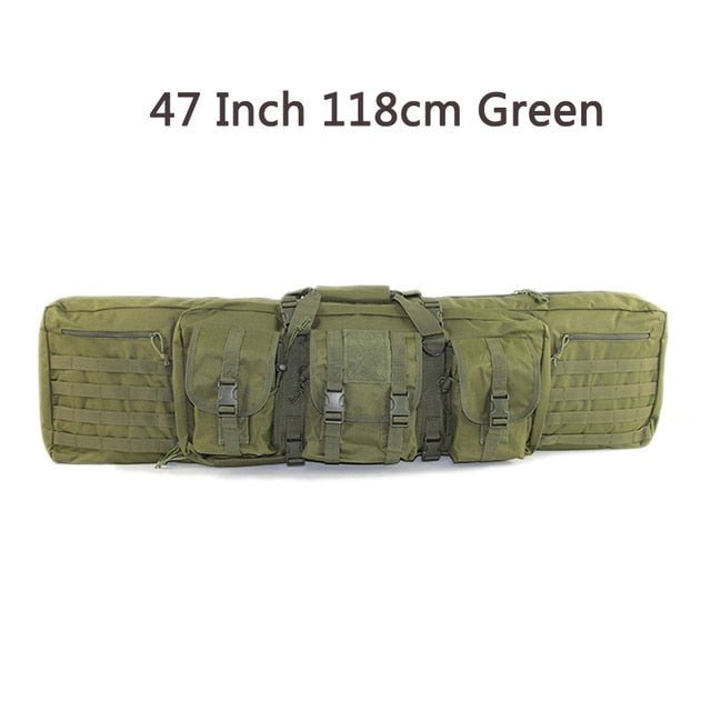 Double Rifle Soft Range Case - 3 Pouch With Molle & Padding - Military Overstock