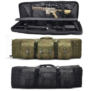 Double Rifle Soft Range Case - 3 Pouch With Molle & Padding - Military Overstock