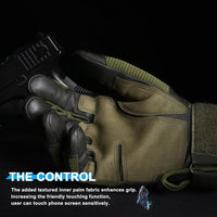 Thumbnail for Full-finger Knuckle Reinforced Tactical Gloves - Military Overstock