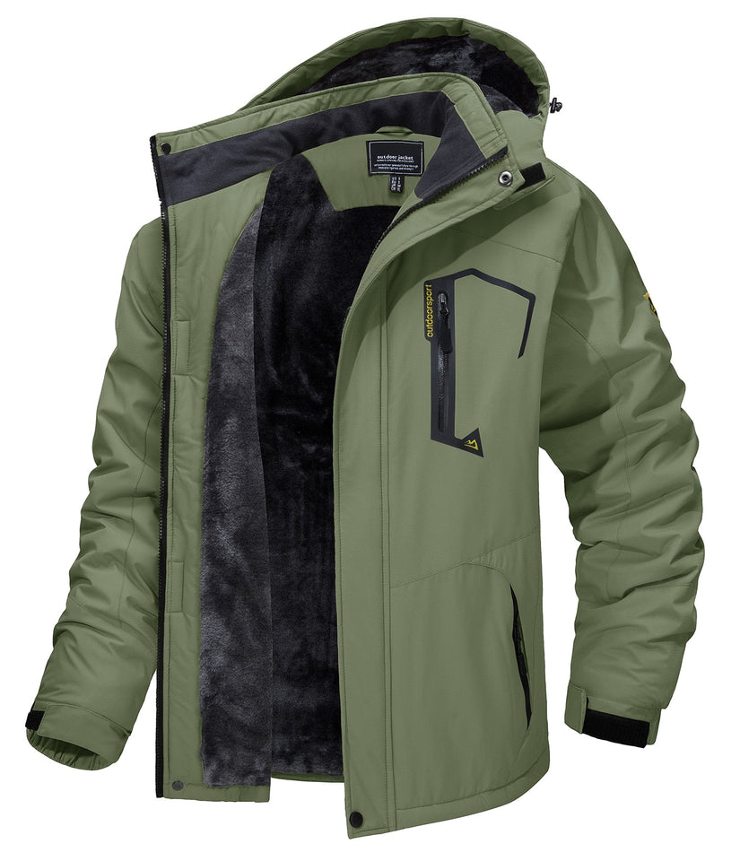 Hooded Fleece Lined Jacket - Military Overstock