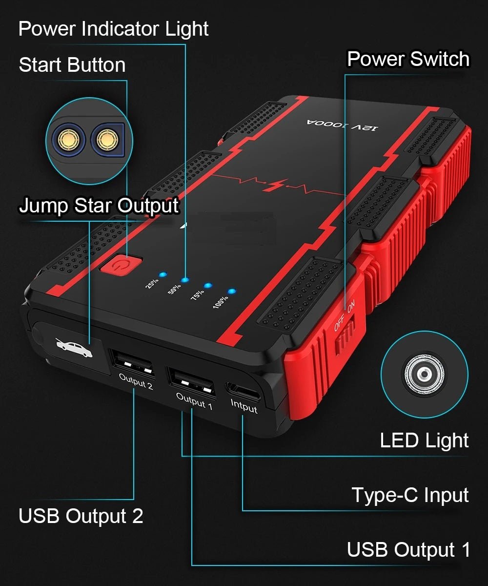 Jump Starter Power Bank - Military Overstock