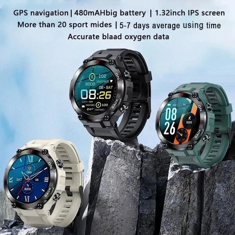 K37 Military Smart Watch - Military Overstock