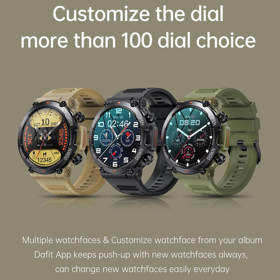 M100 Bluetooth Smartwatch - Military Overstock