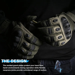 Reinforced Knuckle Tactical Gloves - Military Overstock