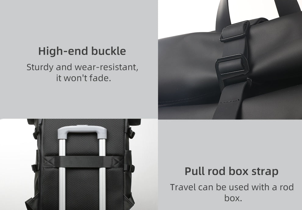 Roll-Top Waterproof Backpack