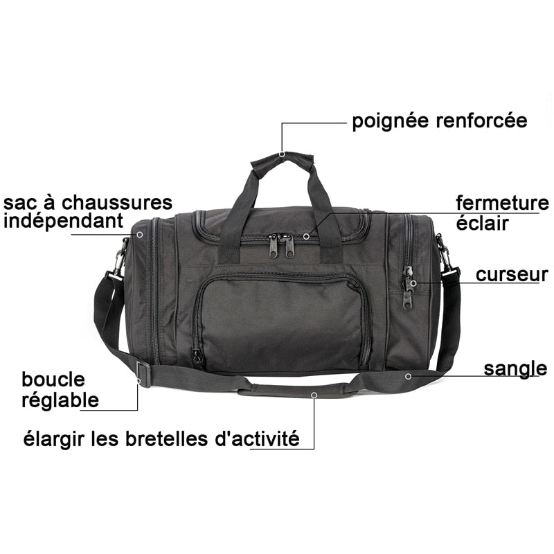 Tactical Duffle Bag With Shoe Compartment - Military Overstock