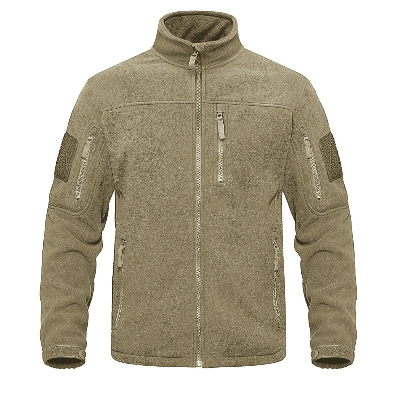 Tactical Fleece Zip-Up Patch Jacket - Military Overstock