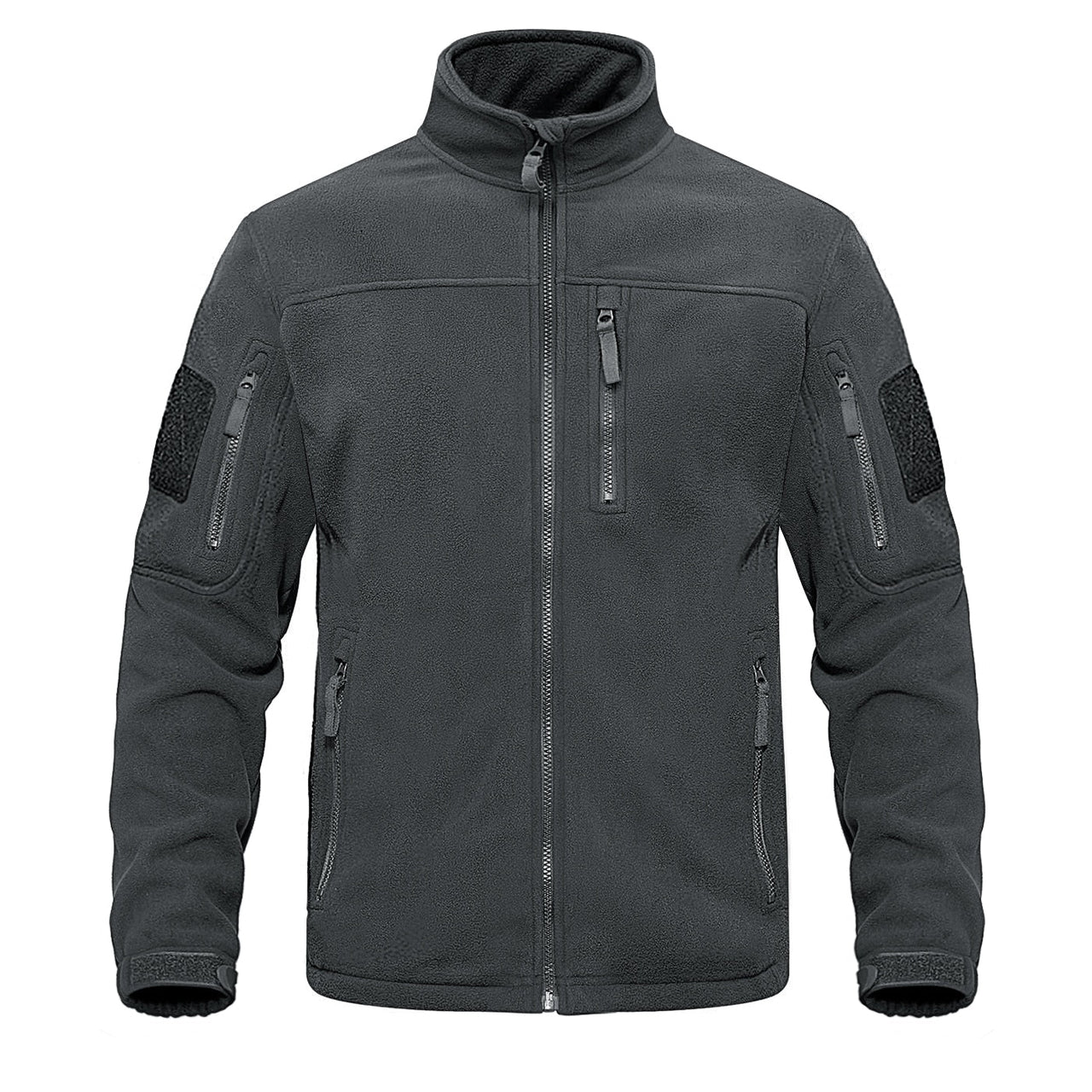 Tactical Fleece Zip-Up Patch Jacket - Military Overstock