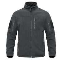 Thumbnail for Tactical Fleece Zip-Up Patch Jacket - Military Overstock