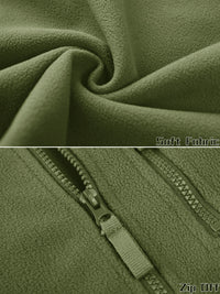 Thumbnail for Tactical Fleece Zip-Up Patch Jacket - Military Overstock