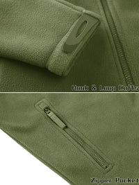 Thumbnail for Tactical Fleece Zip-Up Patch Jacket - Military Overstock