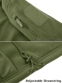 Thumbnail for Tactical Fleece Zip-Up Patch Jacket - Military Overstock