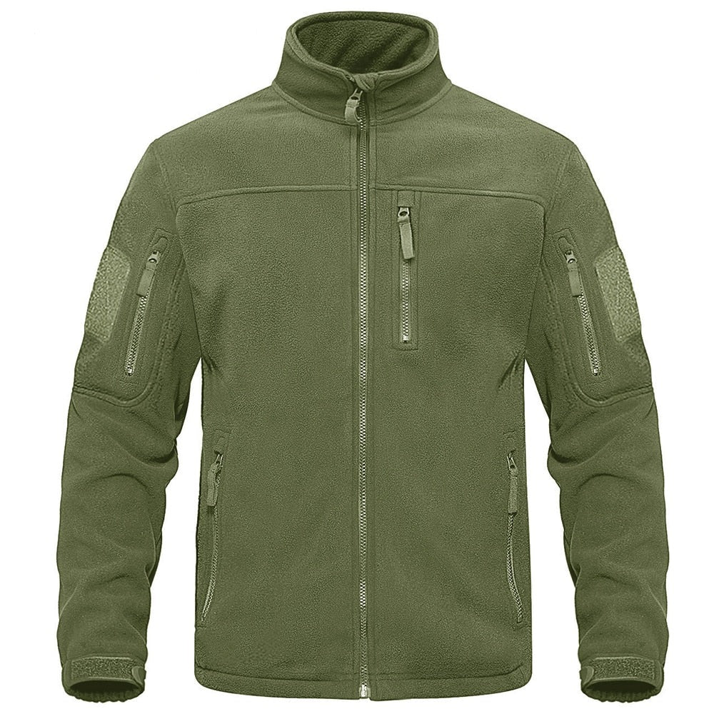 Tactical Fleece Zip-Up Patch Jacket - Military Overstock