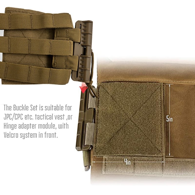 Tactical Vest Buckle Molle Kit - Military Overstock