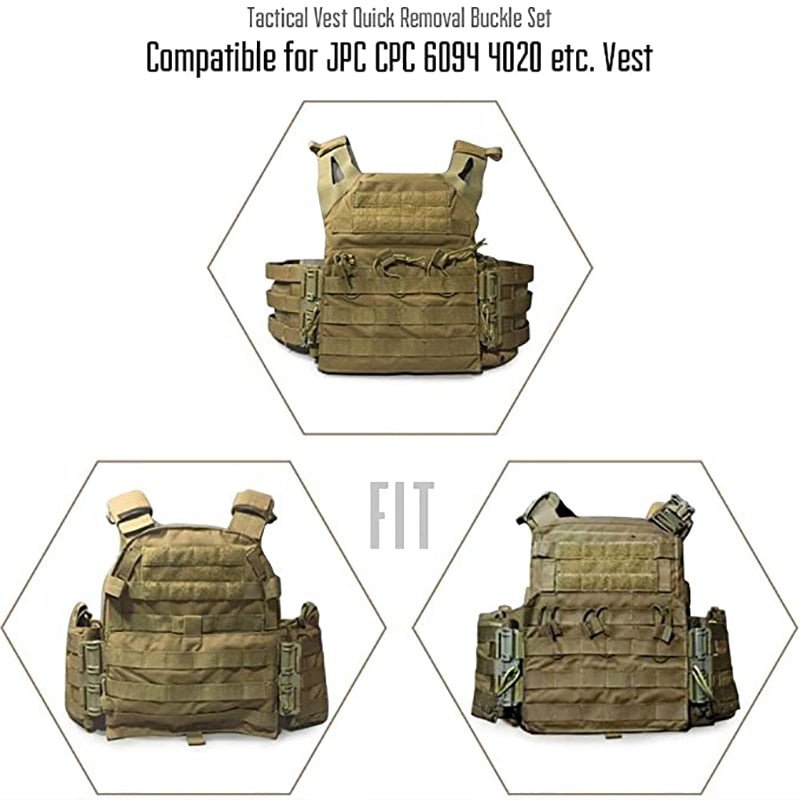 Tactical Vest Buckle Molle Kit - Military Overstock